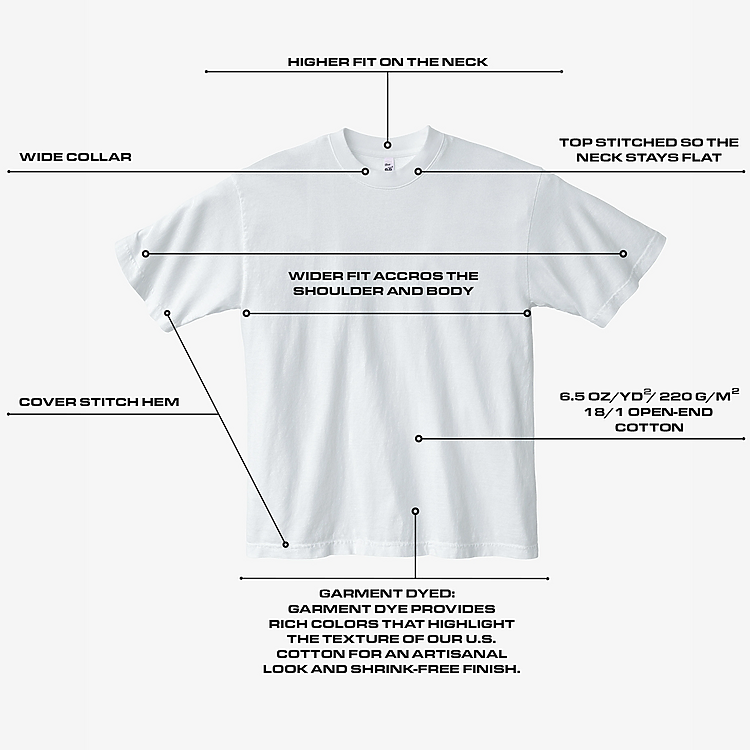 LA Apparel 1801GD | Garment Dye Crew Neck T-Shirt