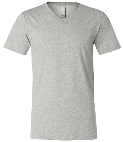 Bella + Canvas 3005 CVC | Heather Jersey V-Neck Tee