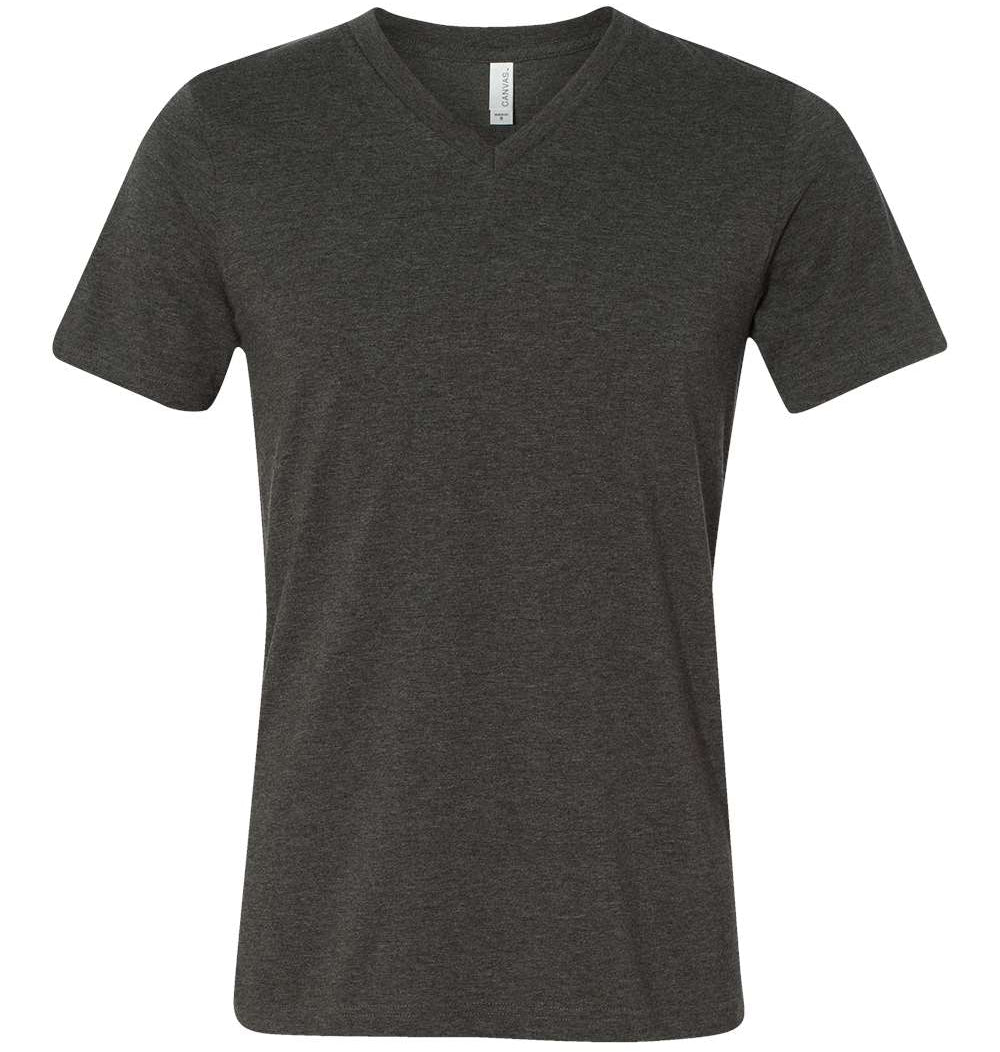Bella + Canvas 3005 CVC | Heather Jersey V-Neck Tee
