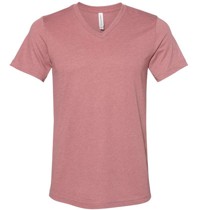 Bella + Canvas 3005 CVC | Heather Jersey V-Neck Tee