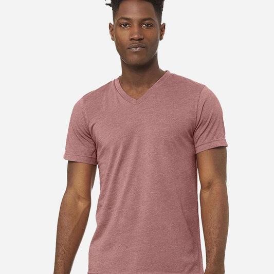 Bella + Canvas 3005 CVC | Heather Jersey V-Neck Tee